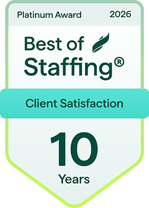 Best of Staffing - Client Satisfaction, 10 Years