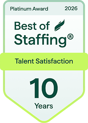 Best of Staffing - Talent Satisfaction, 10 Years
